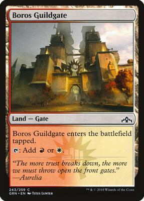 Boros Guildgate (243) card from Guilds of Ravnica