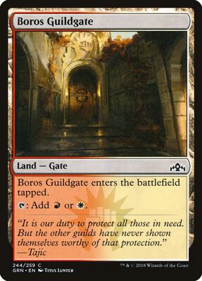 Boros Guildgate (244) card from Guilds of Ravnica