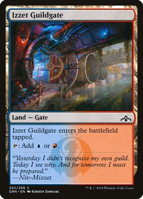 Izzet Guildgate (252) card from Guilds of Ravnica