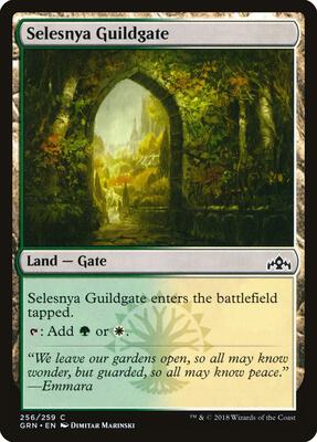 Selesnya Guildgate (256) card from Guilds of Ravnica