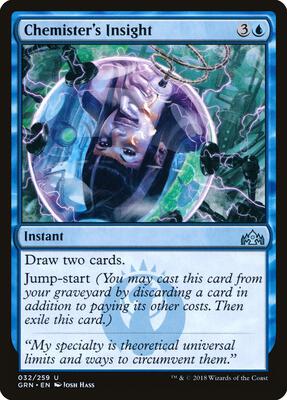 Chemister's Insight card from Guilds of Ravnica
