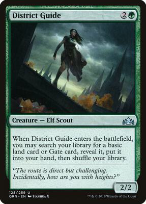 District Guide card from Guilds of Ravnica