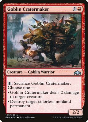 Goblin Cratermaker card from Guilds of Ravnica