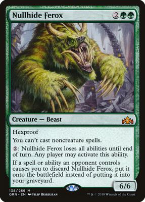 Nullhide Ferox card from Guilds of Ravnica