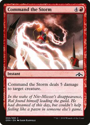 Command the Storm card from Guilds of Ravnica