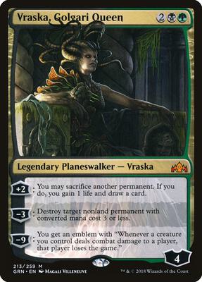 Vraska, Golgari Queen card from Guilds of Ravnica