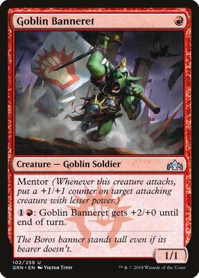 Goblin Banneret card from Guilds of Ravnica