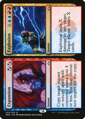 Expansion // Explosion card from Guilds of Ravnica