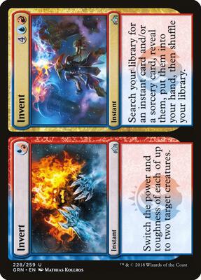 Invert // Invent card from Guilds of Ravnica