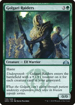 Golgari Raiders card from Guilds of Ravnica