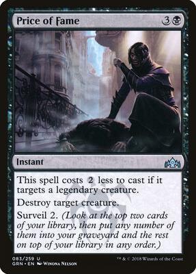 Price of Fame card from Guilds of Ravnica