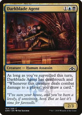 Darkblade Agent card from Guilds of Ravnica