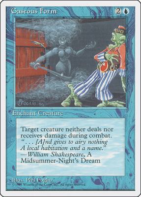 Gaseous Form card from Fourth Edition