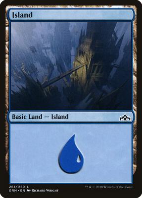 Island card from Guilds of Ravnica
