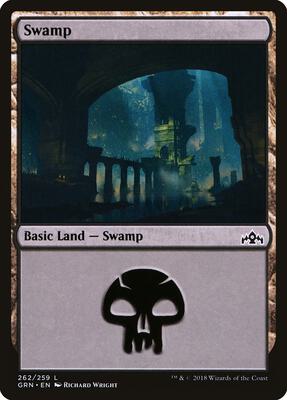 Swamp card from Guilds of Ravnica
