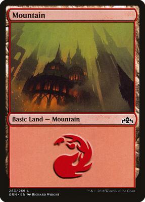 Mountain card from Guilds of Ravnica