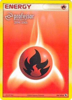 Fire Energy (2004-2005) card from Professor Program Promos