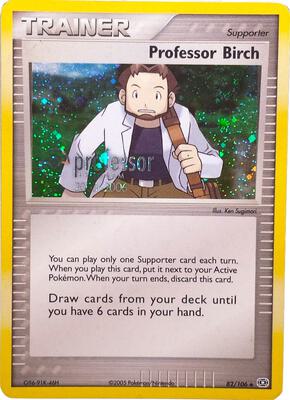 Professor Birch (2006) card from Professor Program Promos