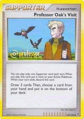Professor Oak's Visit (2008-2009) card from Professor Program Promos