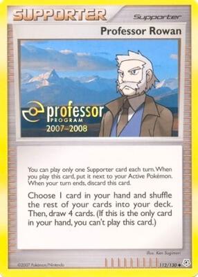 Professor Rowan (2007) card from Professor Program Promos