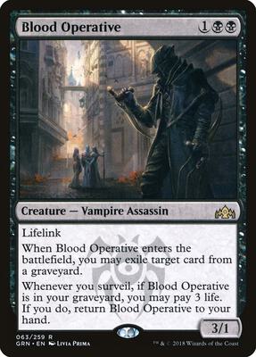 Blood Operative card from Guilds of Ravnica