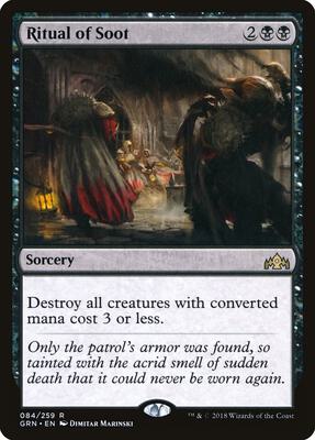 Ritual of Soot card from Guilds of Ravnica
