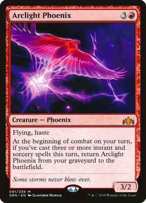 Arclight Phoenix card from Guilds of Ravnica