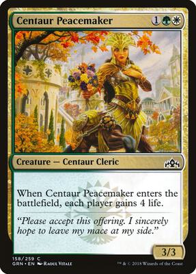 Centaur Peacemaker card from Guilds of Ravnica