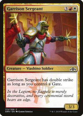 Garrison Sergeant card from Guilds of Ravnica