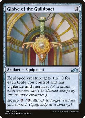Glaive of the Guildpact card from Guilds of Ravnica