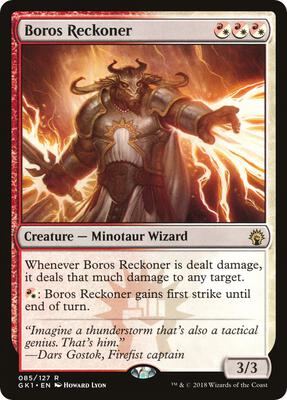 Boros Reckoner card from Guilds of Ravnica: Guild Kits