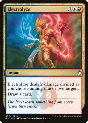 Electrolyze card from Guilds of Ravnica: Guild Kits