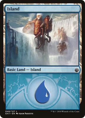 Island (048) card from Guilds of Ravnica: Guild Kits