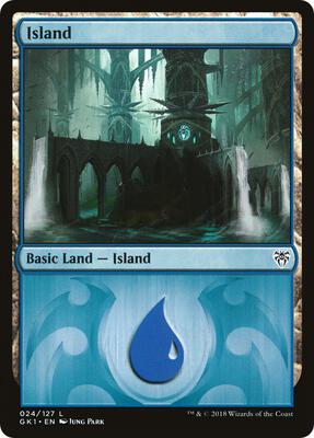 Island (024) card from Guilds of Ravnica: Guild Kits