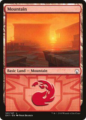 Mountain (101) card from Guilds of Ravnica: Guild Kits