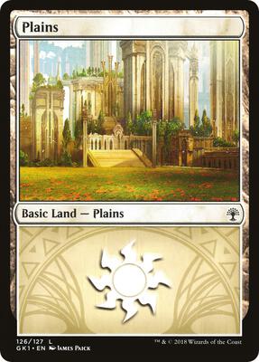 Plains (126) card from Guilds of Ravnica: Guild Kits