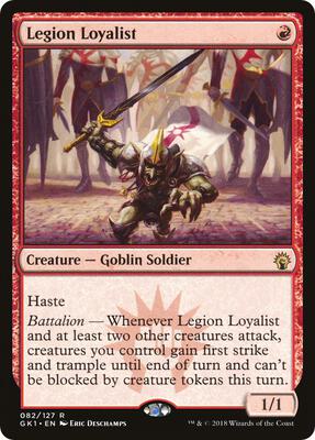 Legion Loyalist card from Guilds of Ravnica: Guild Kits