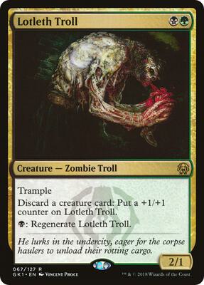 Lotleth Troll card from Guilds of Ravnica: Guild Kits