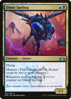 Dimir Spybug card from Guilds of Ravnica