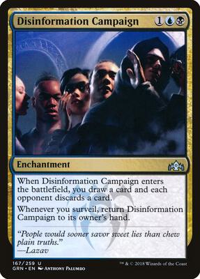 Disinformation Campaign card from Guilds of Ravnica