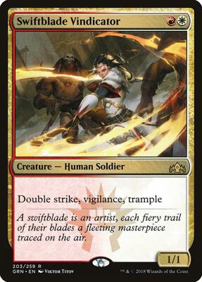 Swiftblade Vindicator card from Guilds of Ravnica