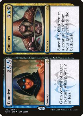 Connive // Concoct card from Guilds of Ravnica