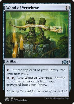 Wand of Vertebrae card from Guilds of Ravnica