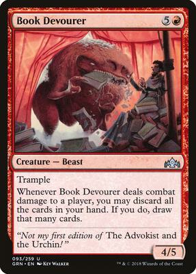 Book Devourer card from Guilds of Ravnica