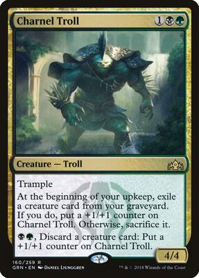 Charnel Troll card from Guilds of Ravnica