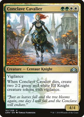Conclave Cavalier card from Guilds of Ravnica