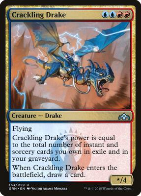Crackling Drake card from Guilds of Ravnica