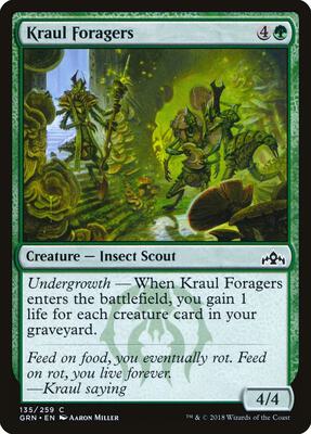 Kraul Foragers card from Guilds of Ravnica