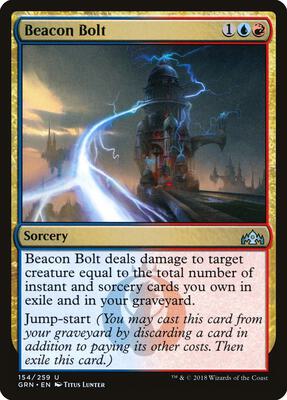 Beacon Bolt card from Guilds of Ravnica