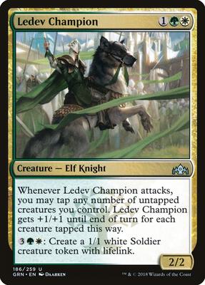 Ledev Champion card from Guilds of Ravnica